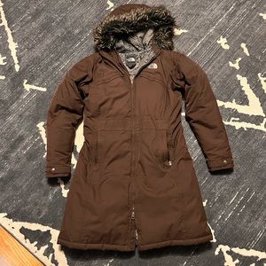 TNF Down Mid length Parka